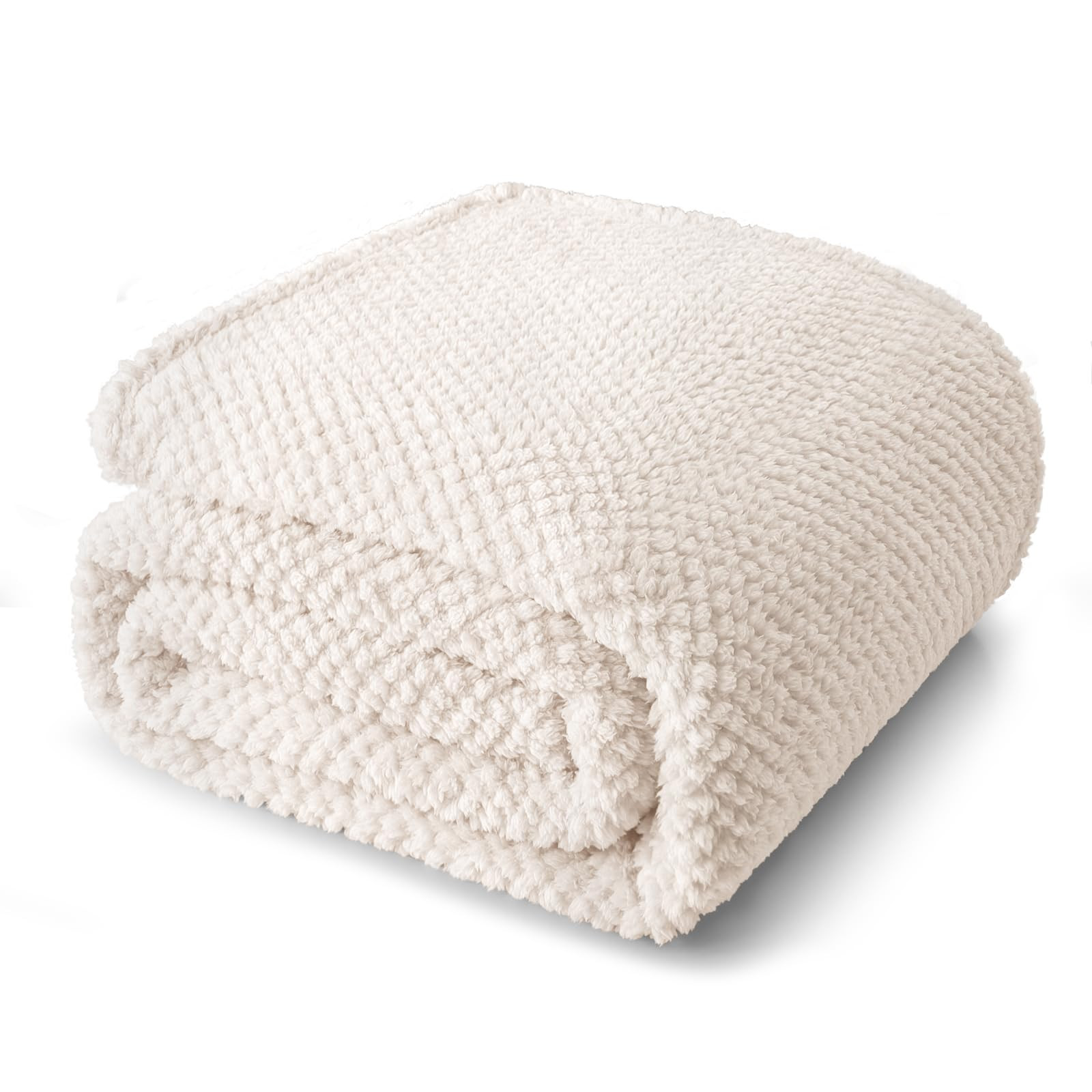 Whale Flotilla King Size Fuzzy Fleece Blanket for Bed, 90x104 Inch Fluffy Warm Soft Jacquard Blan... | Amazon (US)