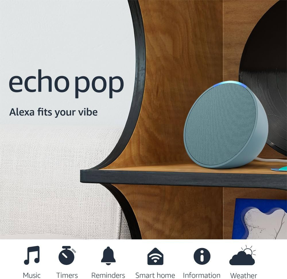Amazon Echo Pop (newest model), Our smallest speaker with Alexa+ Early Access, Fits in any room, ... | Amazon (US)