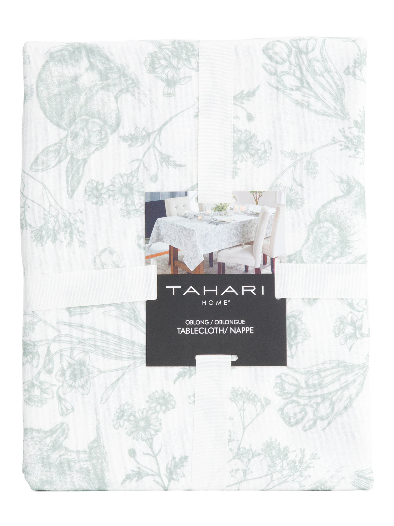 Floral Bunny Oblong Tablecloth | TJ Maxx