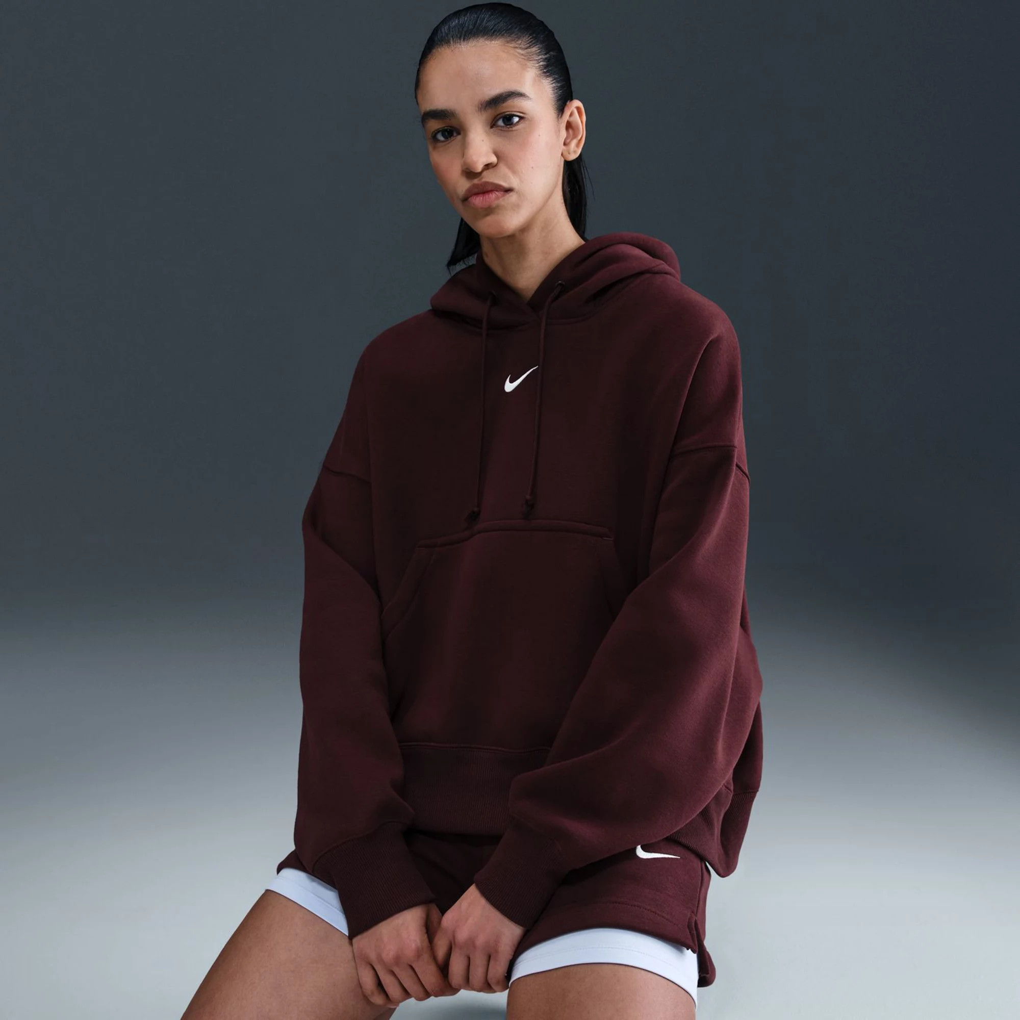 Women's Nike Oversized Phoenix Pullover Fleece Hoodie | Kohl's