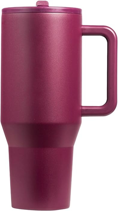 Modern 40 oz Tumbler with Handle & Simple Flip Straw - Car Cup Holders, Leak Resistant Water Bott... | Amazon (US)