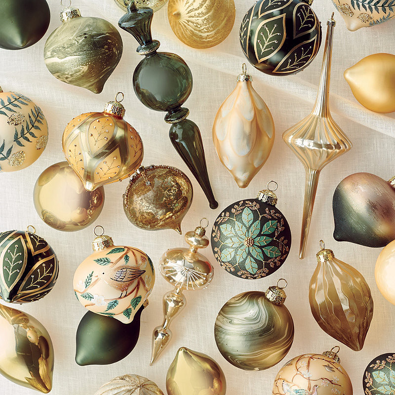 Partridge and Pear Ornament Collection - 30-piece Ornament Collection - Frontgate | Frontgate