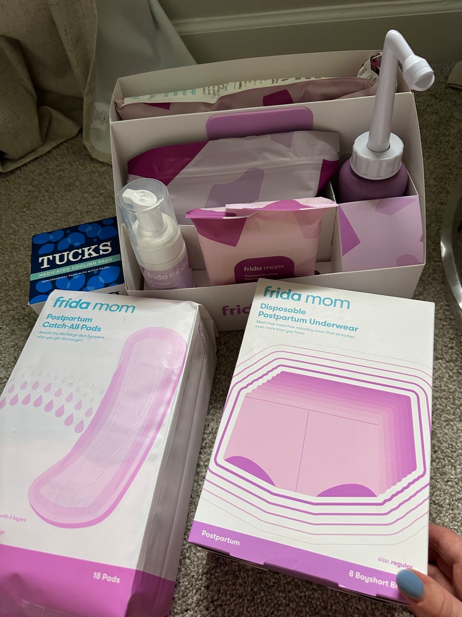 Postpartum prep as a 3rd (🤯) time mom! 

One thing I’ve learned after two births is to splurge on the good stuff for postpartum care! @fridamom knows what they are doing. Their briefs are way better than the adult diapers. 

Linking all my postpartum must haves! 

#LTKBump #LTKBaby #LTKFamily