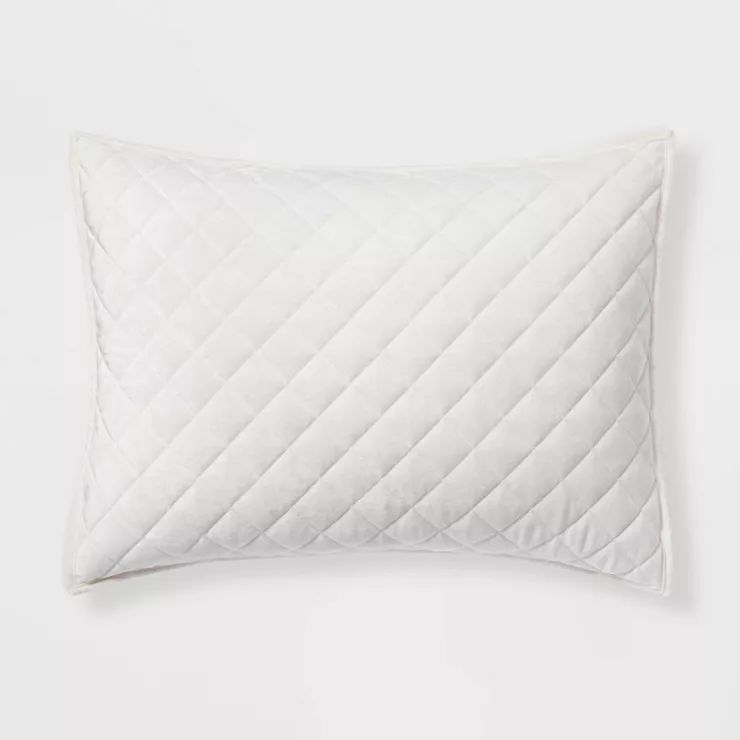 Velvet Diamond Stitch Quilt Sham - Threshold™ | Target