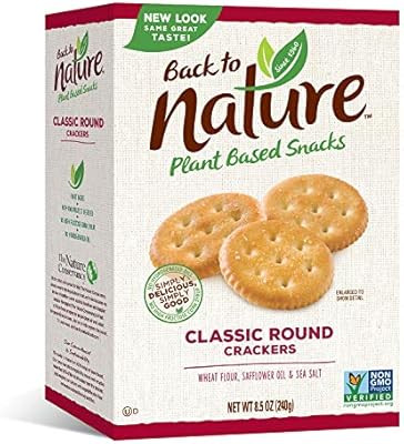 Back to Nature Crackers, Non-GMO Classic Rounds, 8.5 Ounce | Amazon (US)