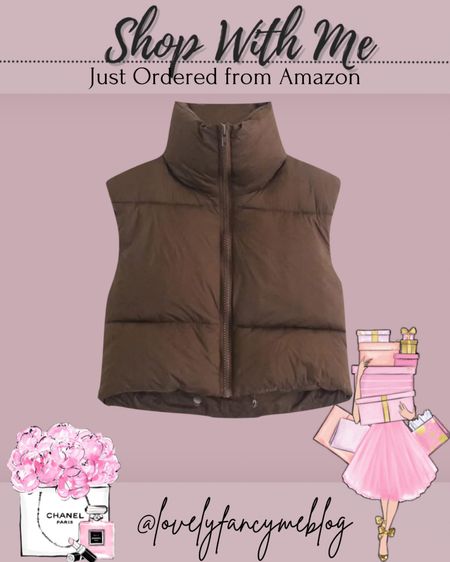Just ordered from Amazon: cropped puffer vest, love in this chocolate brown color but so many colors available. Xoxo

#LTKfindsunder100 #LTKfindsunder50 #LTKworkwear