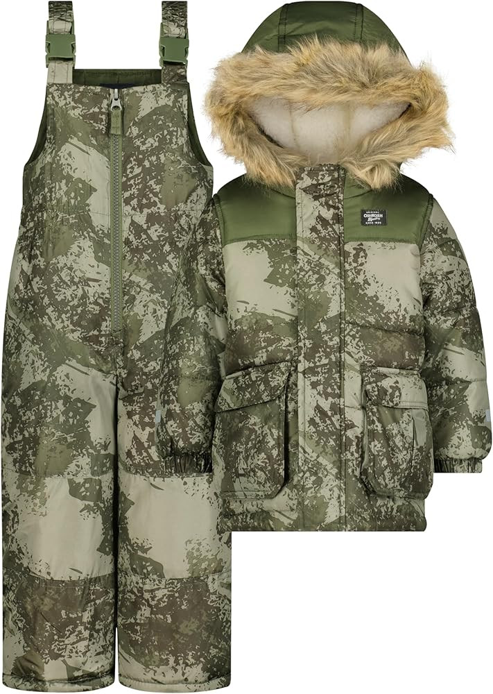 OshKosh B'Gosh boys Ski Jacket and Snowbib Snowsuit Set | Amazon (US)