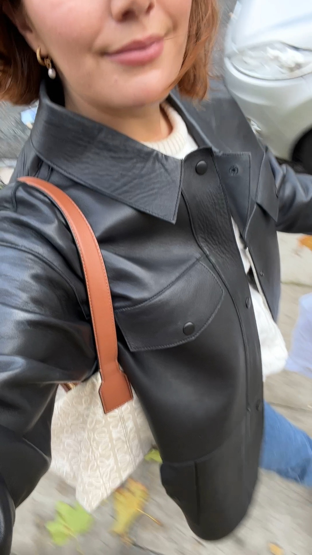 fave current go to white jumper and leather jacket combo 

#LTKSeasonal #LTKeurope