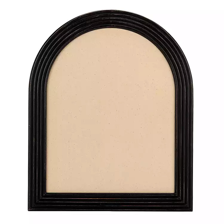 Black Ribbed Frame Arched Pinboard | Kirklands Home | Kirklands