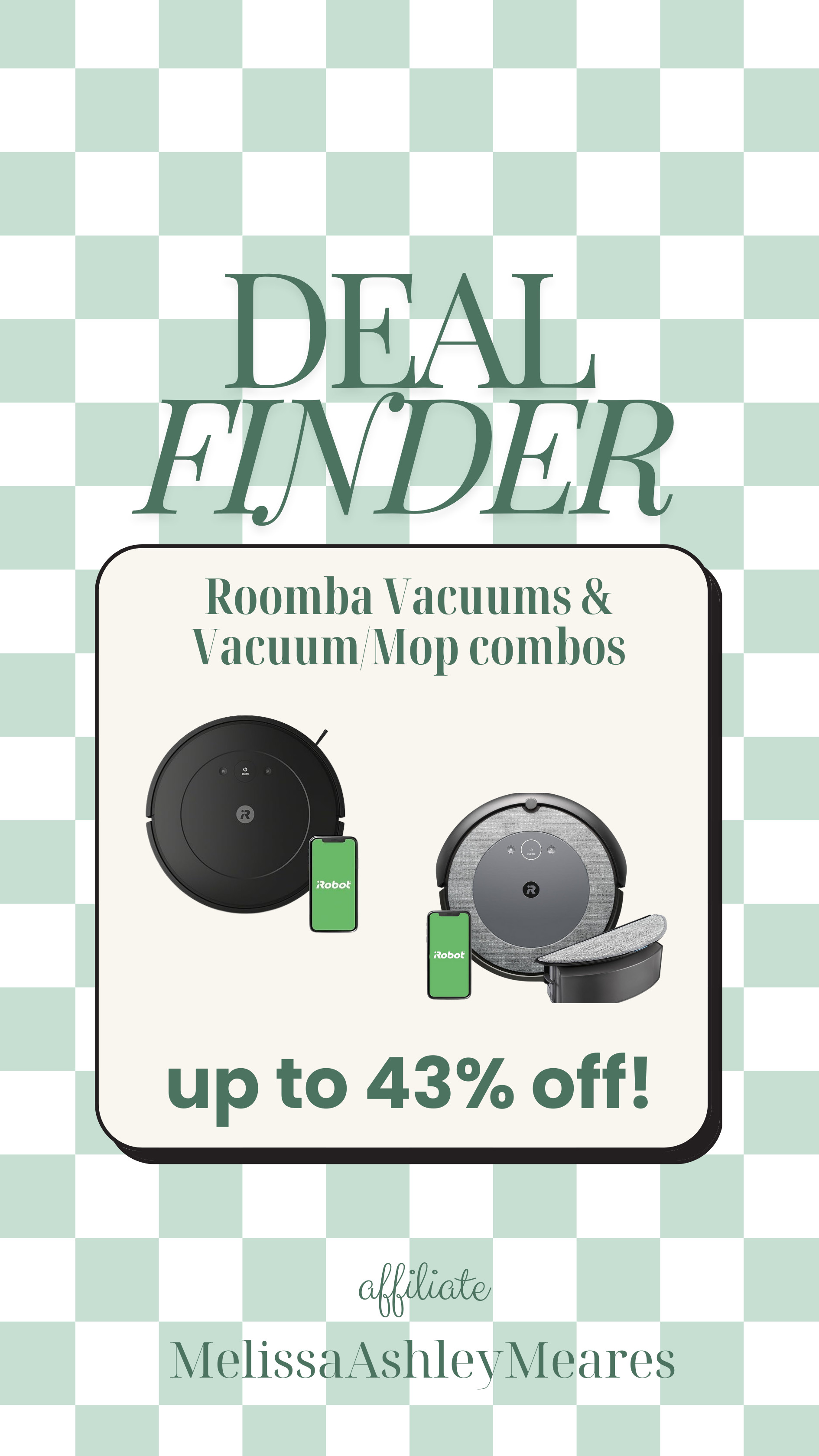 iRobot Roomba vacuums & vacuum/mop combos at a good discount! 

 #LTKHome #LTKSaleAlert