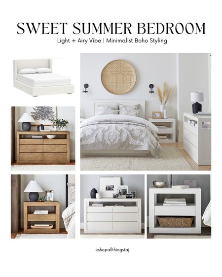 Create the look with the dresser + nightstands in warm woods or with crisp white and, don’t forget the weaved baskets + natural fiber rug 😉 

#LTKHome #LTKStyleTip #LTKSaleAlert