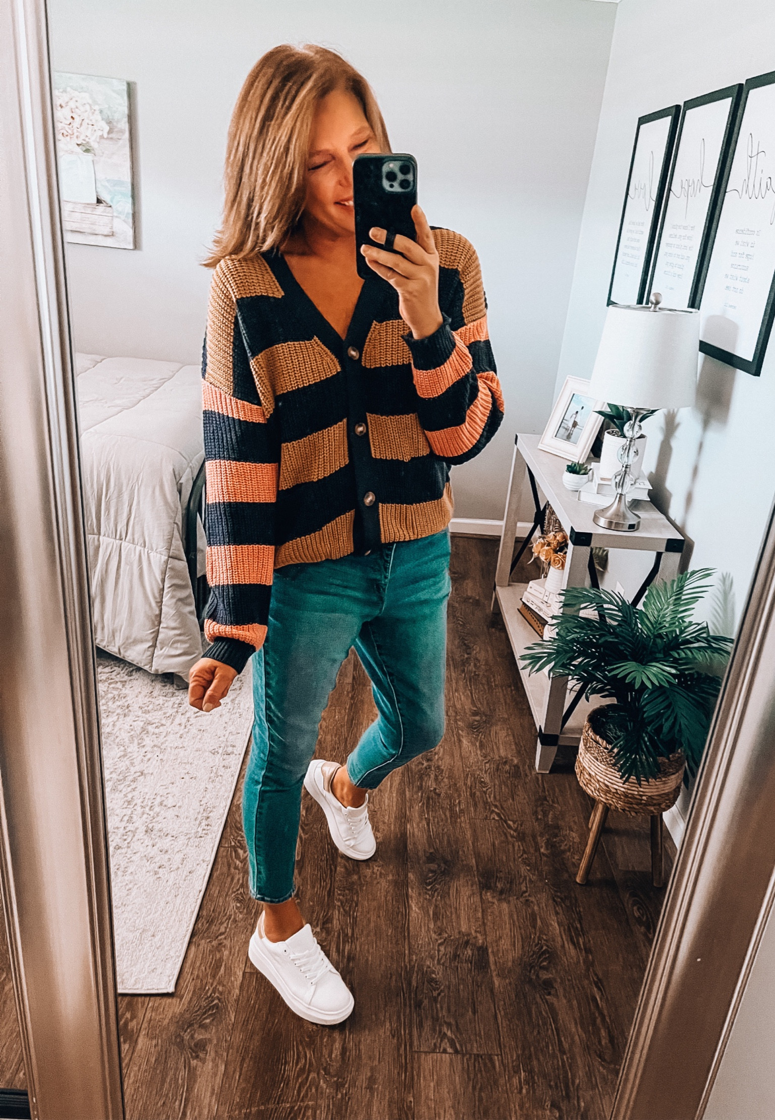 New Walmart Boyfriend cardigan, jeans. Time and Tru sneakers. All items fits tts, more colors available 

Casual outfit, Walmart fashion, Walmart finds, Walmart outfits, fall outfits, fall fashion, casual workwear, weekend outfit, travel outfit 

#LTKfindsunder50 #LTKstyletip #LTKsalealert