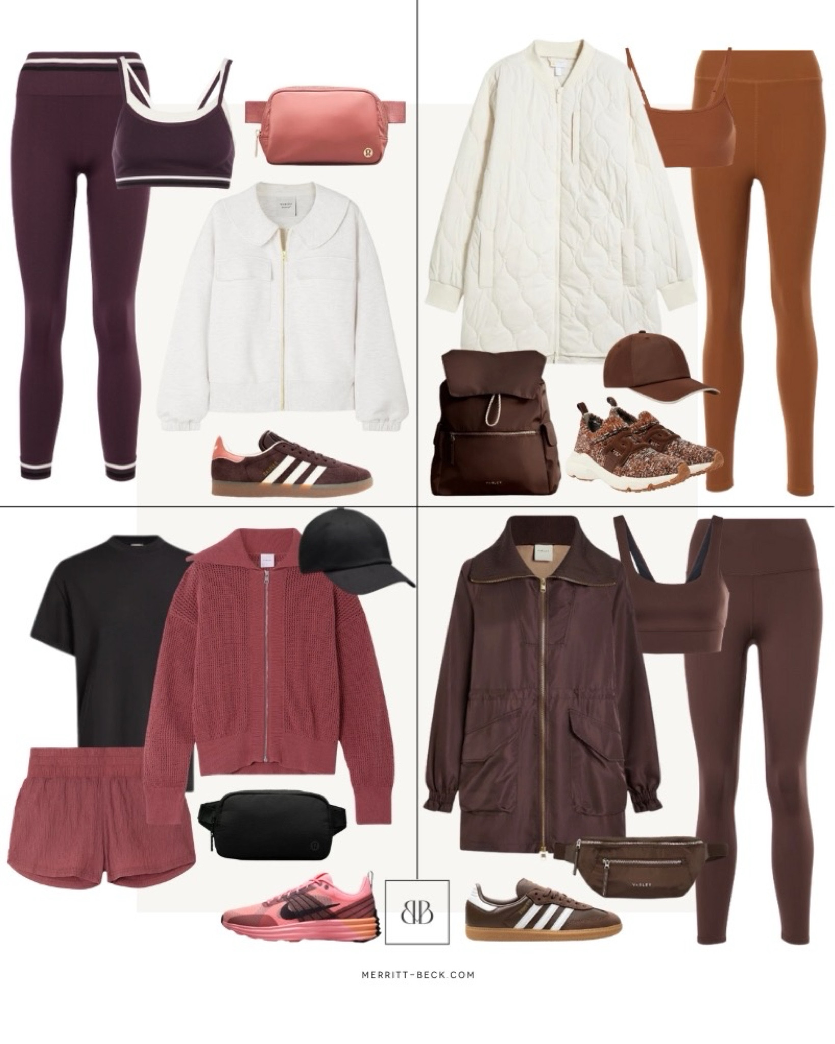 Fall athleisure outfit inspiration 👟 brown hat and bags are by Varley, black hat + bag are Lululemon 🫶🏻

#LTKFindsUnder100 #LTKFitness #LTKActive