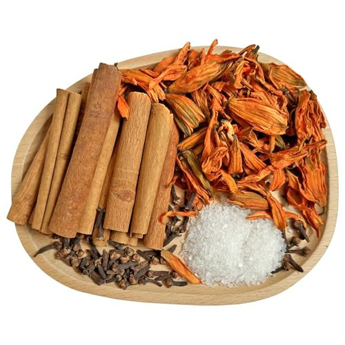 Potpourri Simmer Pot Kit - Lily, Cinnamon Sticks, Clove and Spicy Vanilla Salt, Fall Scents Fragrance Stovetop Potpourri, Perfect Christmas Blend House Warming Hostess Gift(Autumn Spice) | Amazon (US)