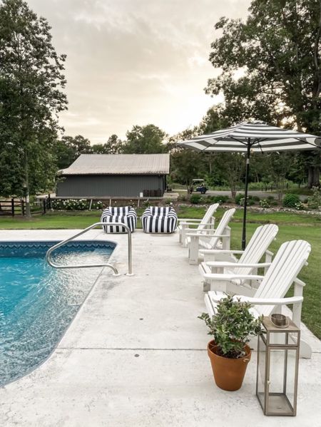 Poolside furniture + spring patio decor 

#LTKhome #LTKswim #LTKSeasonal