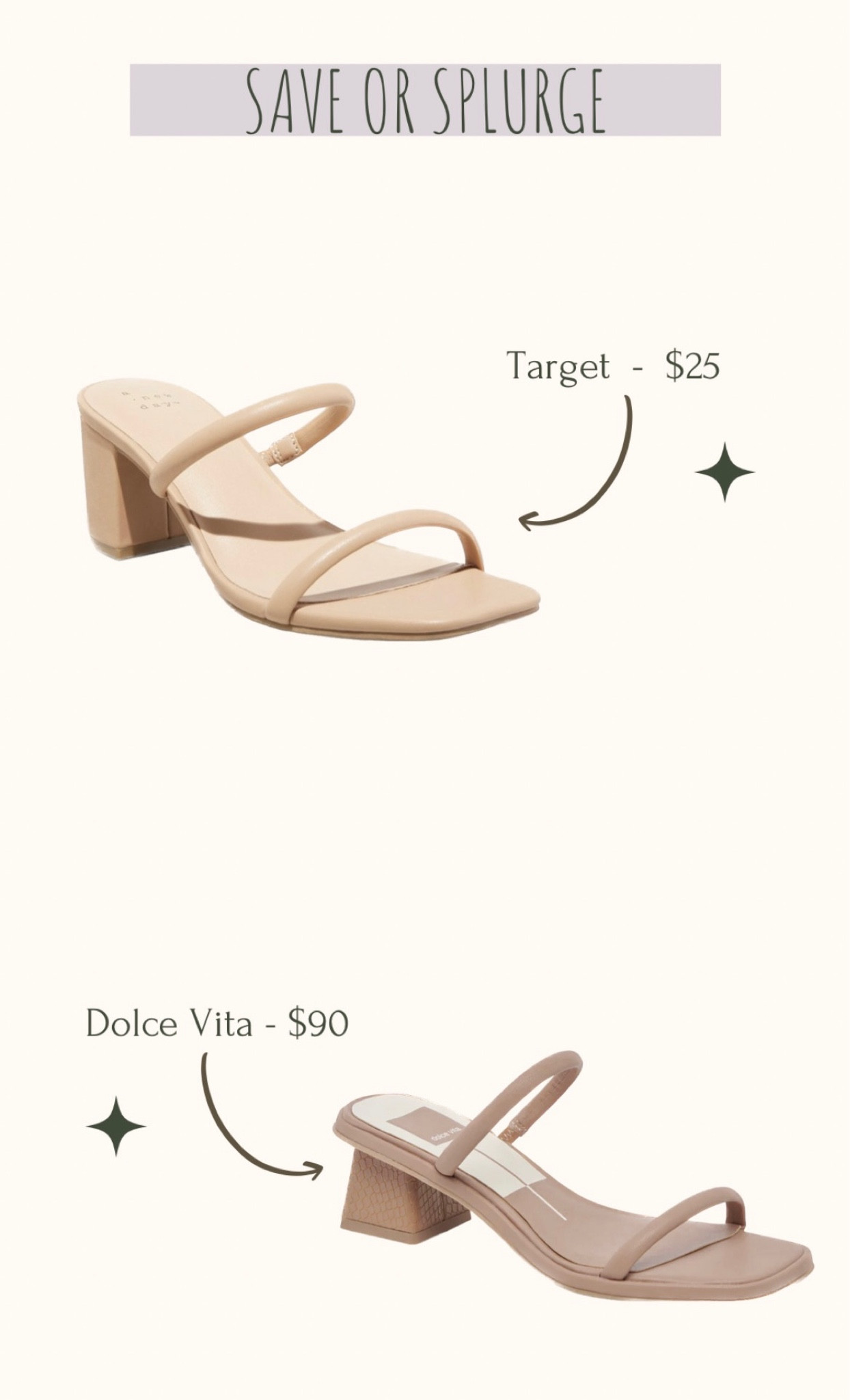 Save or Splurge - Target vs. Dolce Vita Heels

#LTKfit #LTKshoecrush #LTKwedding