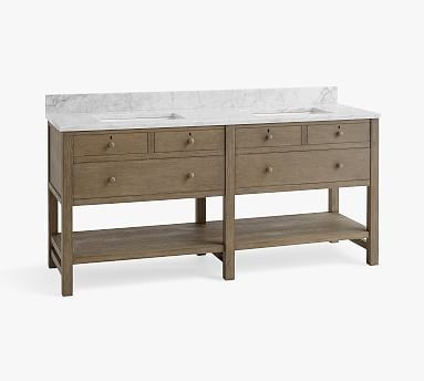 Farmhouse 68" Double Sink Vanity | Pottery Barn (US)