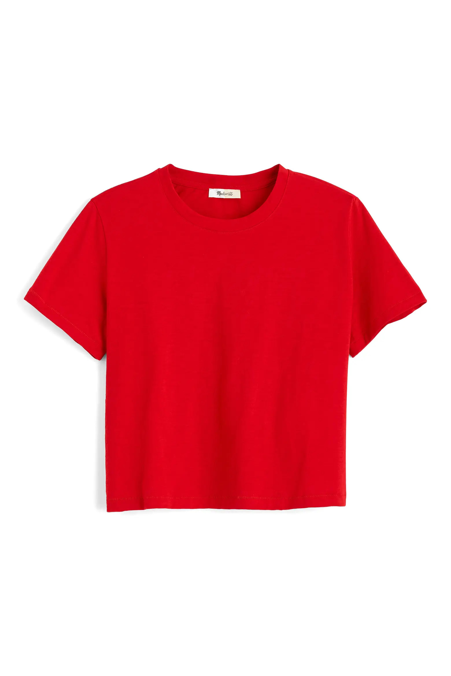 Boxy Crop Cotton Slub T-Shirt (Women) | Nordstrom | Nordstrom