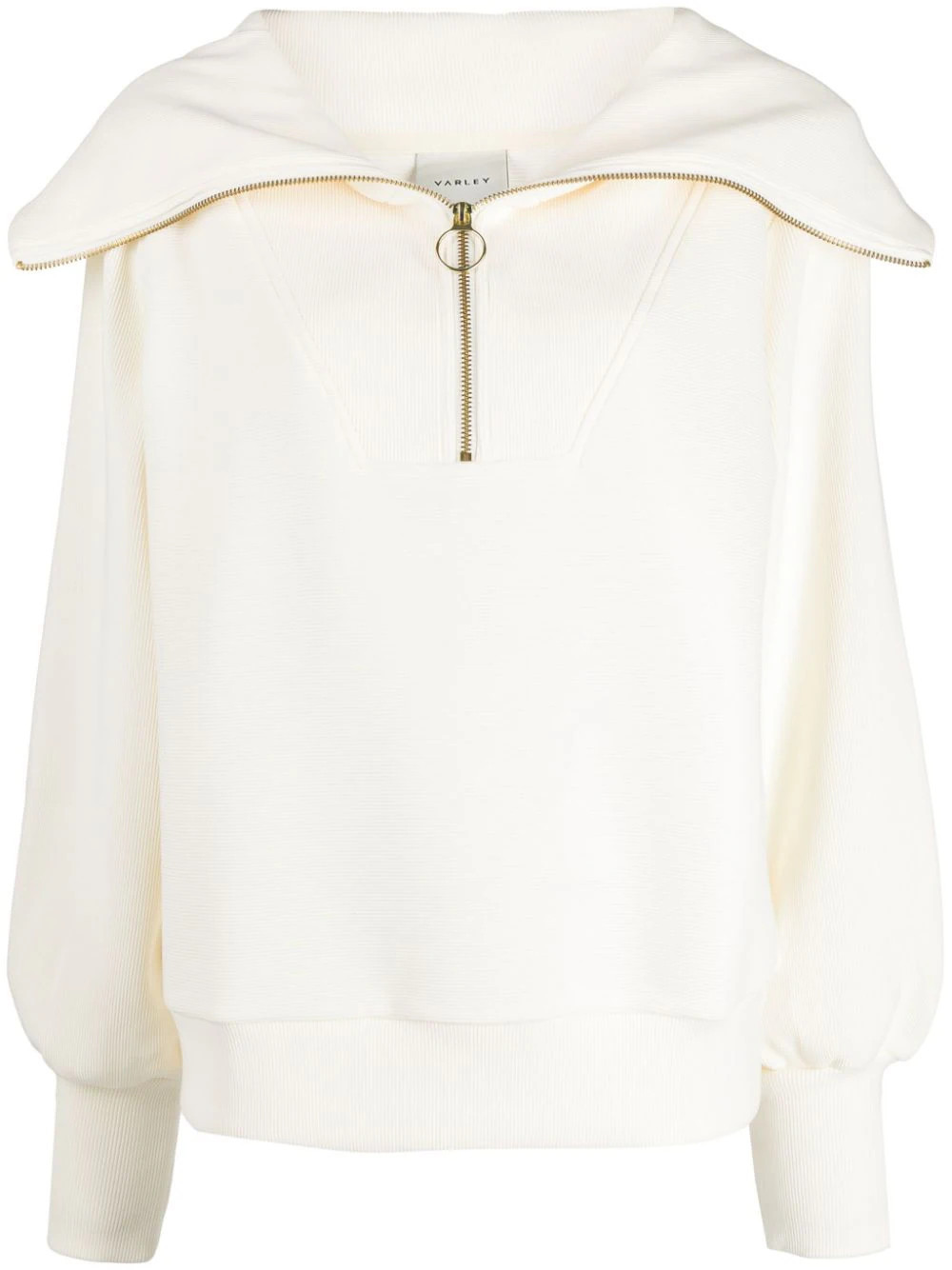 Varley SW Vine half zip sweater - White | Farfetch Global