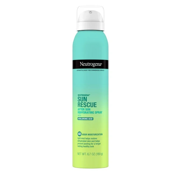 Neutrogena Sun Rescue After Sun Rehydrating Spray, Hyaluronic Acid, 6.7 Oz | Walmart (US)