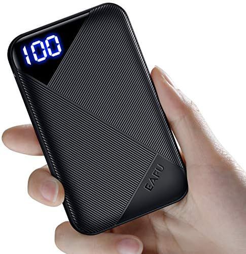 EAFU Portable Charger, Pocket-size LED Display 6000mAh Power Bank with USB Type C Input & Output, 3A | Amazon (CA)