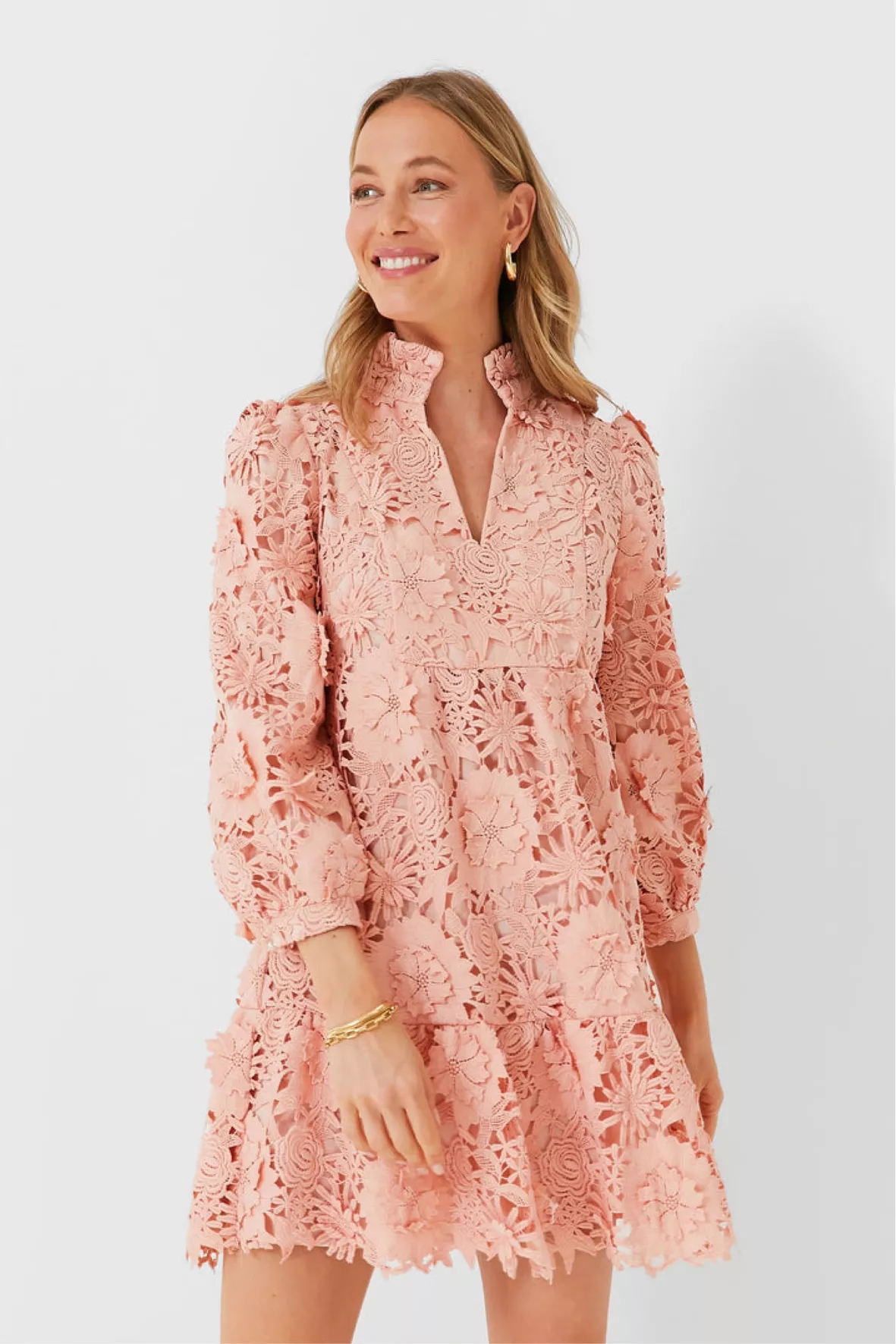 Guipure lace midi dress curated on LTK
