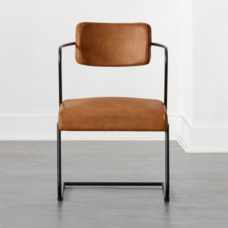 Gaff Metal Frame Chair Brown + Reviews | CB2 | CB2