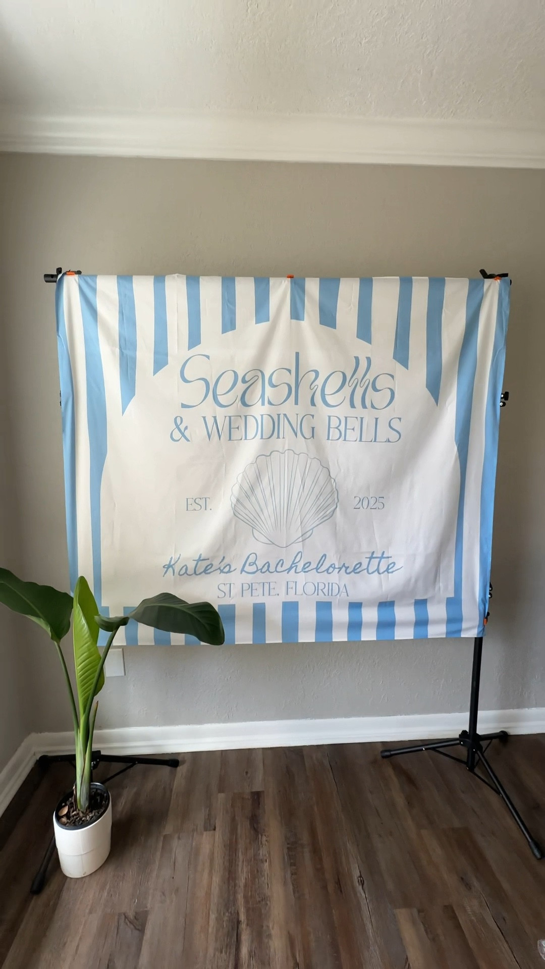 Obsessed with how this bachelorette sign came out. Bachelorette inspiration, seashells, and wedding bells. 

#LTKFindsUnder50 #LTKWedding #LTKSeasonal