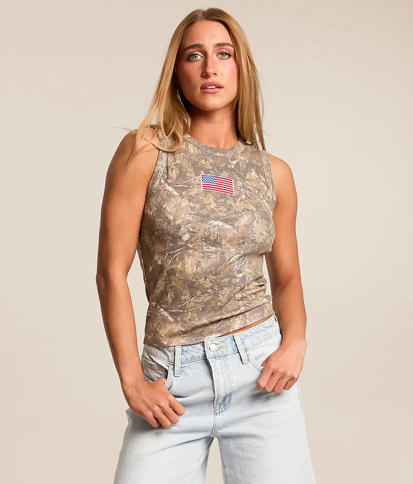American Flag Camo Tank Top | Buckle
