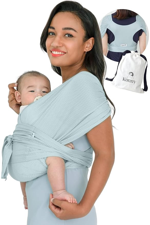Konny Baby Carrier AirMesh for Cozy Luxury Baby Carrier Wrap, Easy to Wear Baby Wrap Carrier, Per... | Amazon (US)