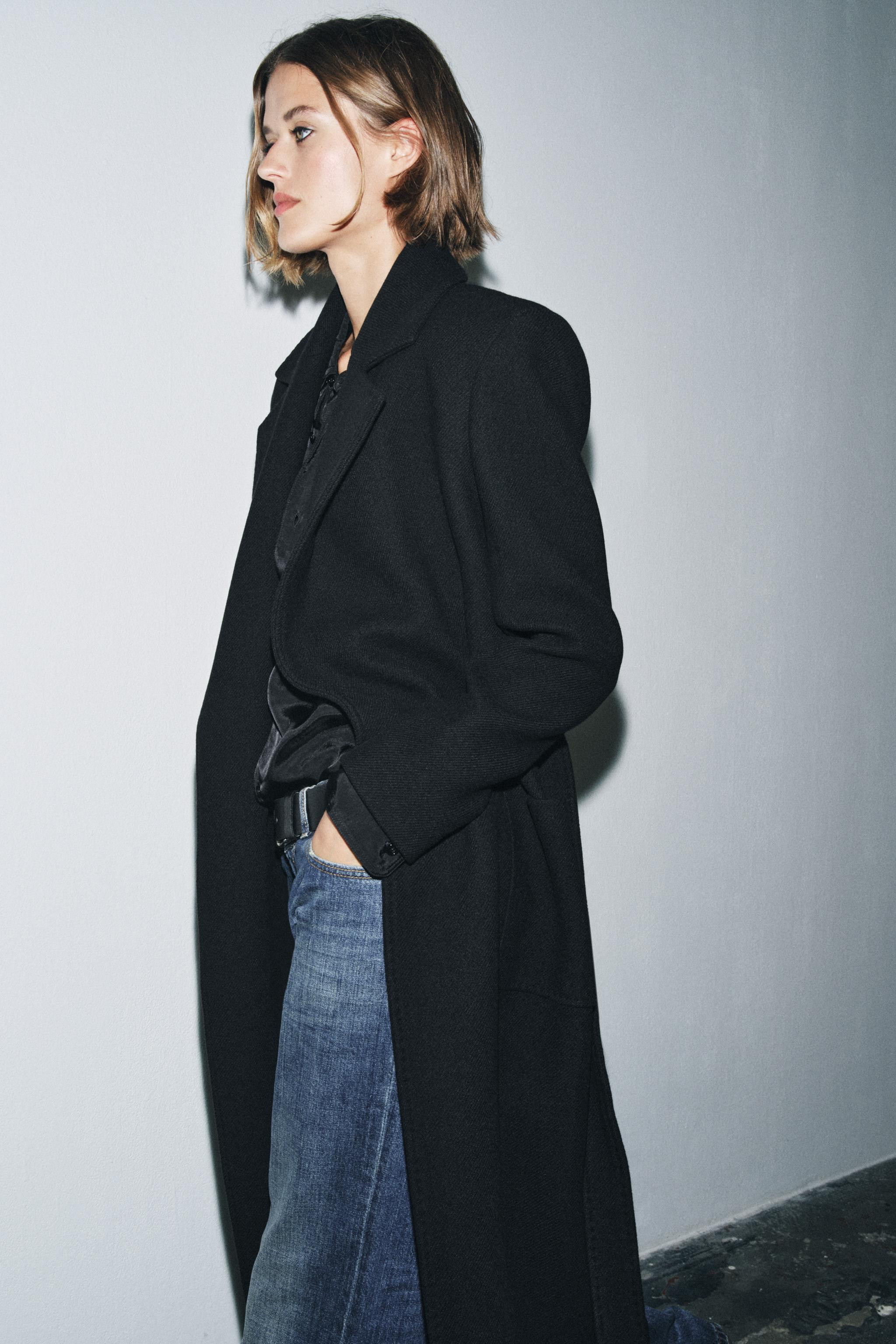 ZW COLLECTION WOOL BLEND COAT | Zara US