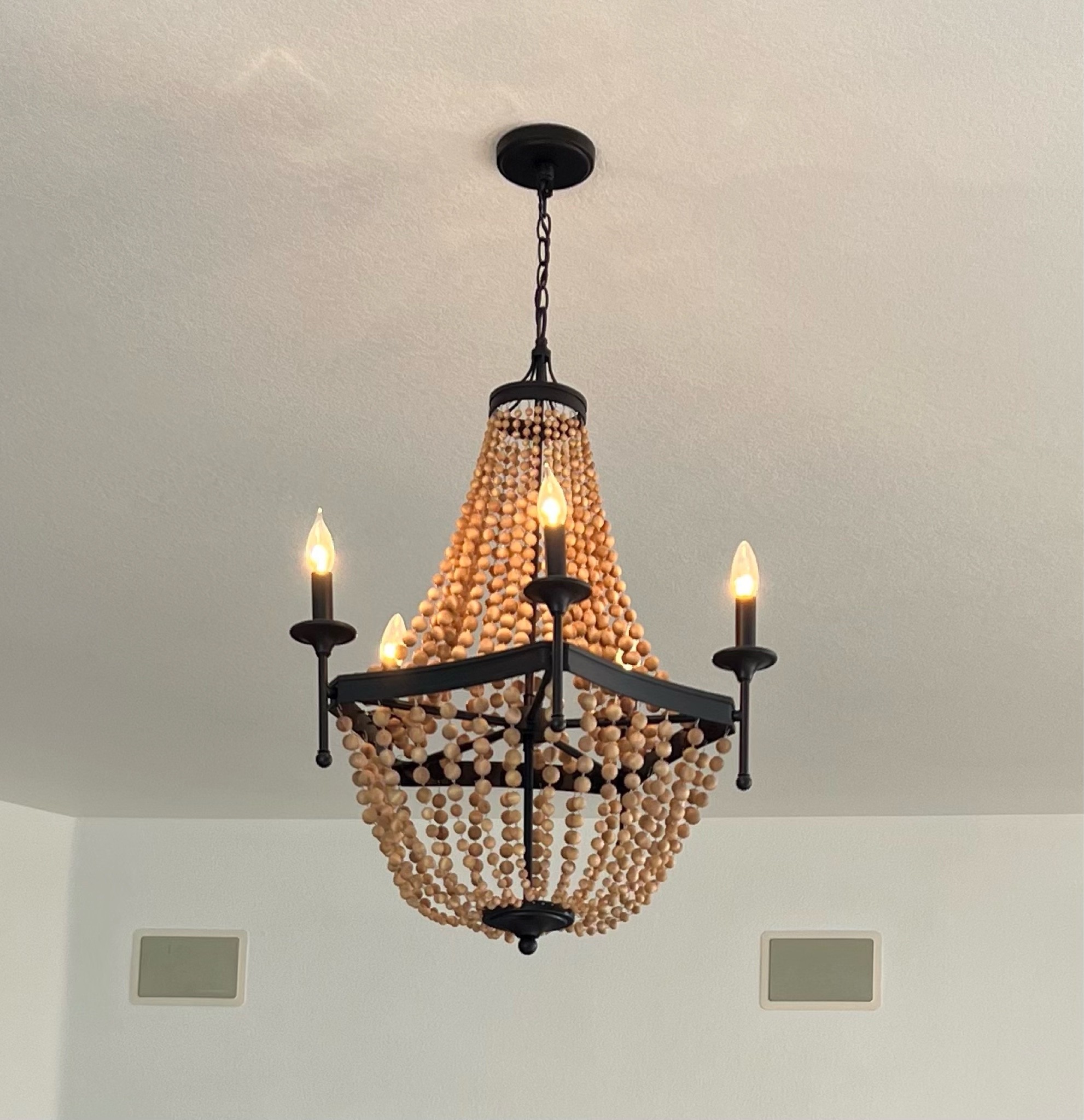 My master bedroom chandelier does not disappoint!!🤎