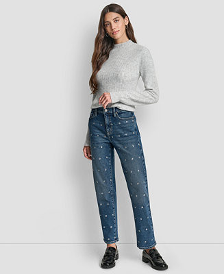 DKNY Jeans Women's Mid-Rise Classic Straight Jeans - Macy's | Macy's