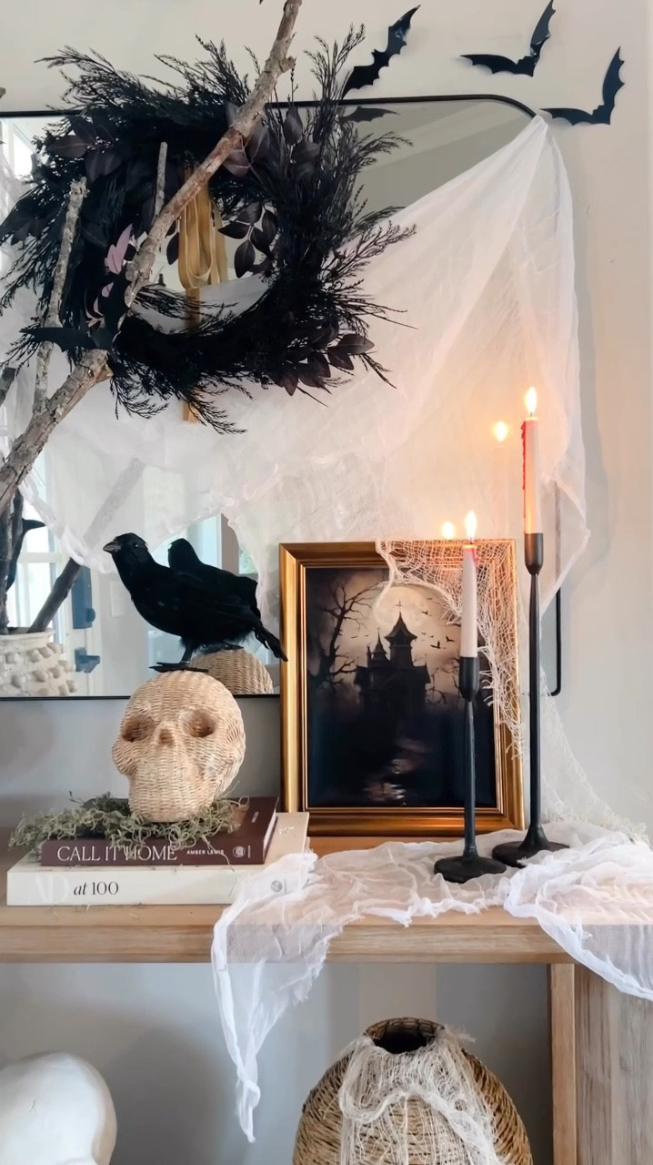 Halloween decor for your front door #halloween #halloween2024 #spookyseason #halloweendecor 

#LTKHome #LTKSeasonal #LTKHalloween