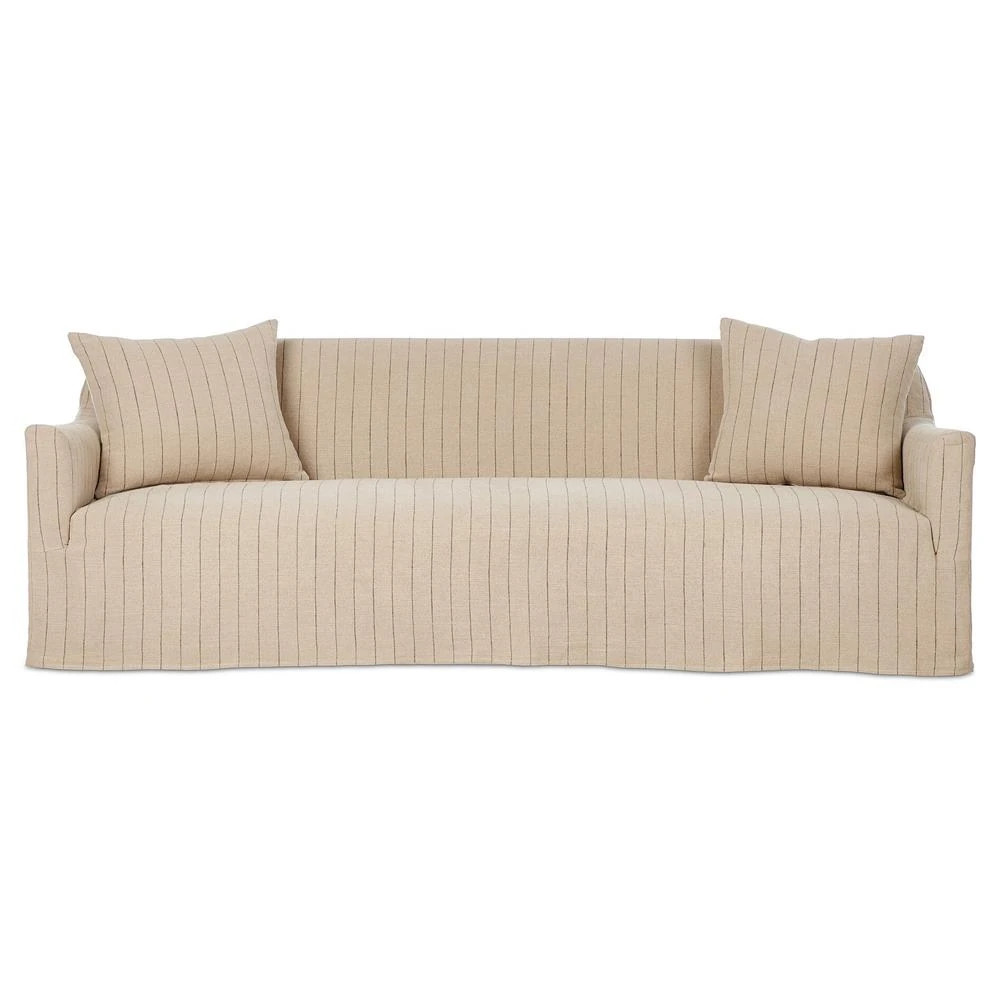 Lowell Lavon Flint Slipcover Sofa - 96"W | Kathy Kuo Home