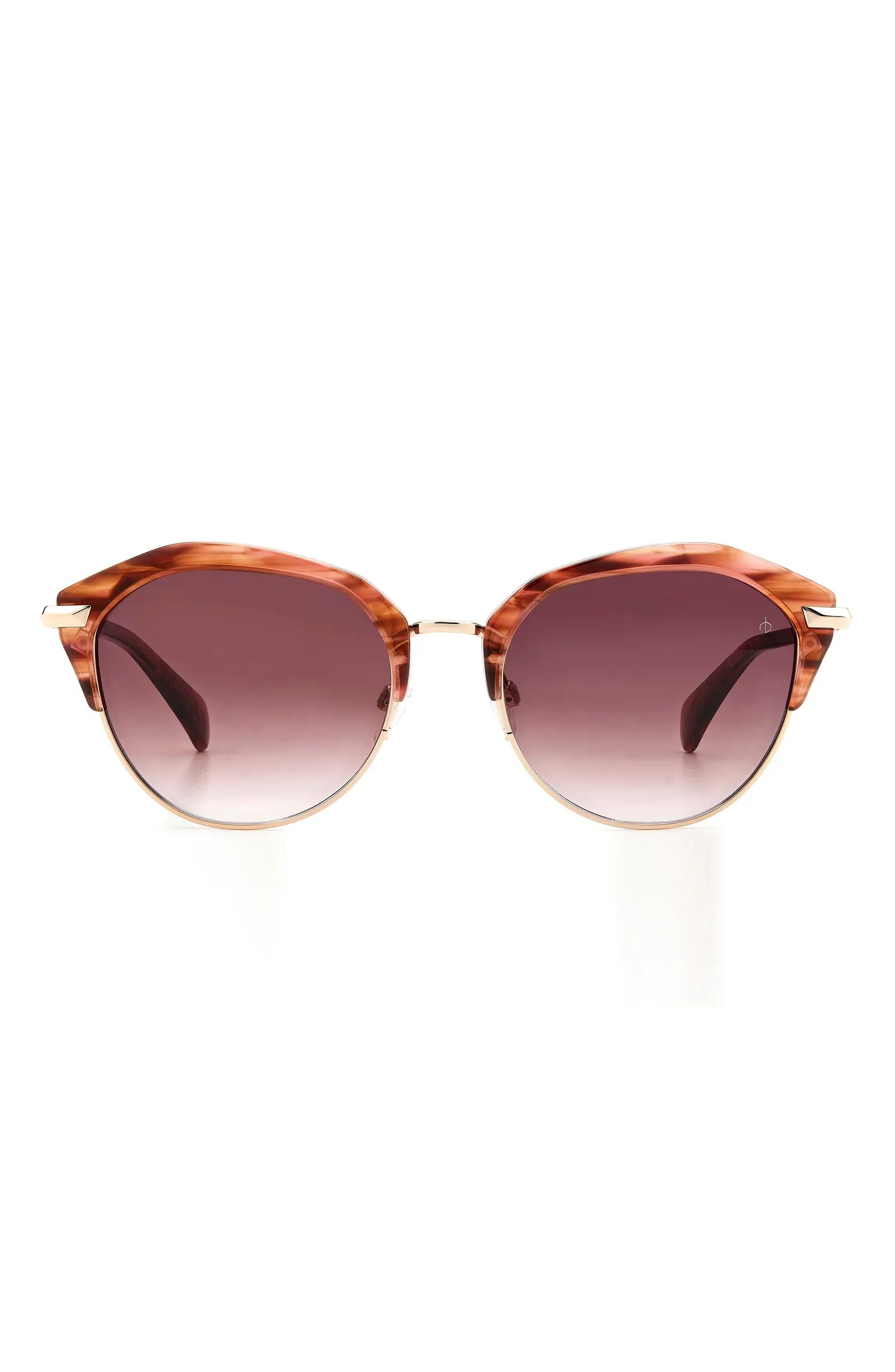 55mm Gradient Round Sunglasses | Nordstrom