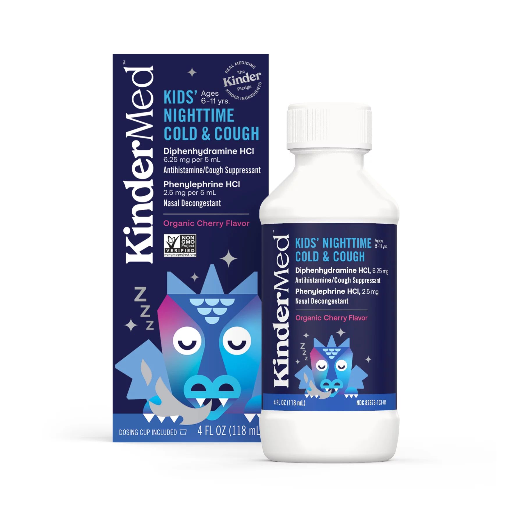 KinderMed Kids’ Nighttime Cold & Cough, Organic Cherry Flavor, 4 oz (118 mL) | Walmart (US)