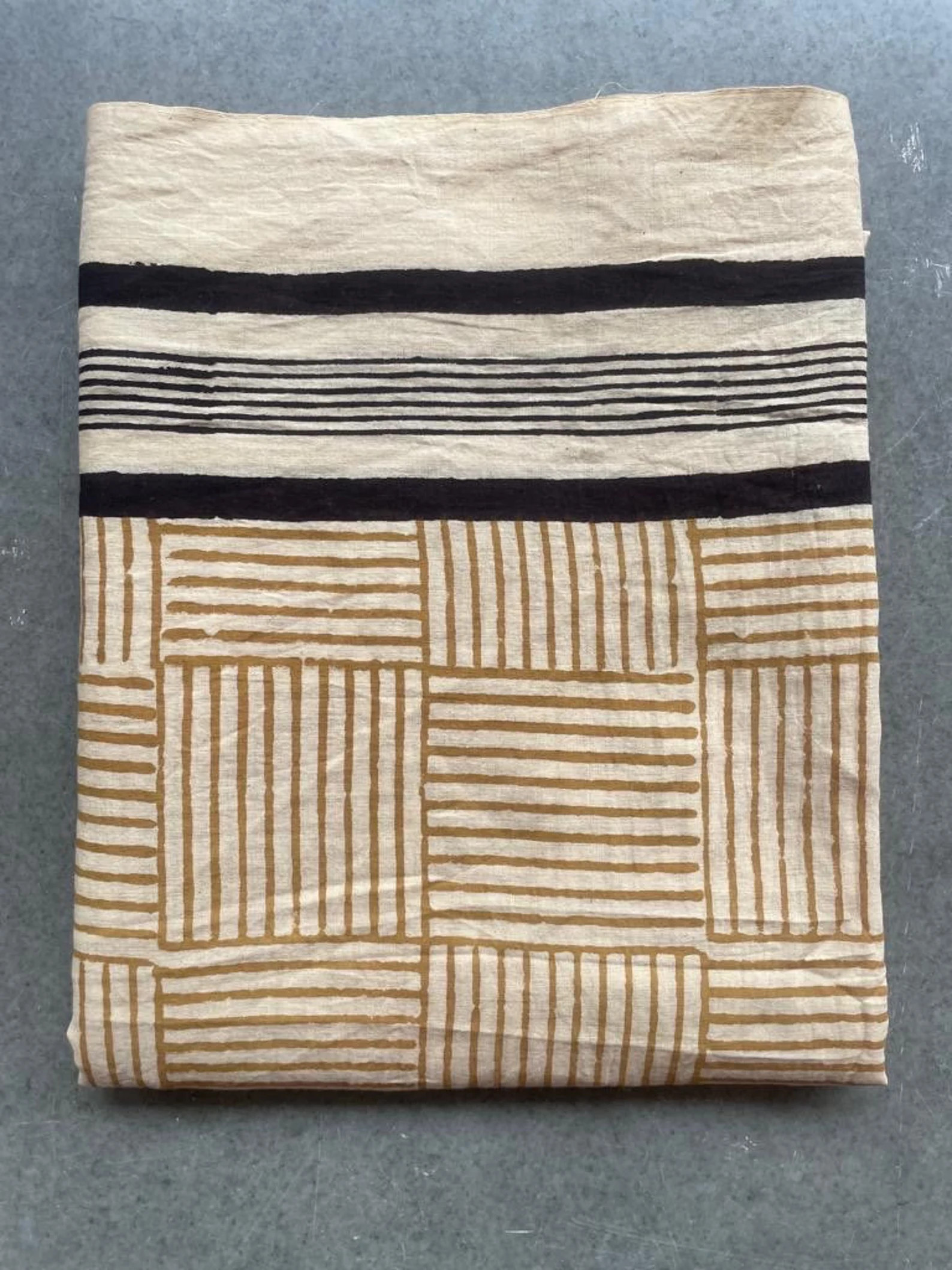 Hand Block Print Cotton Sarong: Bagru Print Beach Cover-Up | Etsy (US)