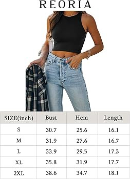 REORIA Women’s Sexy Sleeveless Racer Back Tank Tops Halter Neck Crop Tops | Amazon (US)