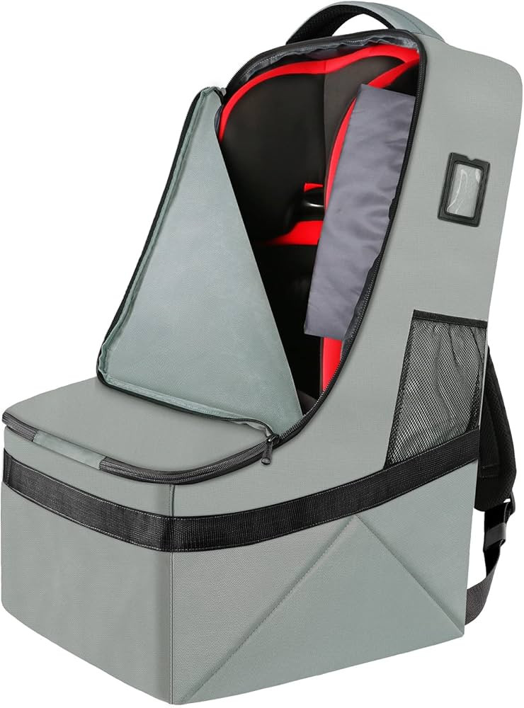 YOREPEK Car Seat Travel Bag, Padded Car Seats Backpack for Air Travel, Large Durable Carseat Trav... | Amazon (US)