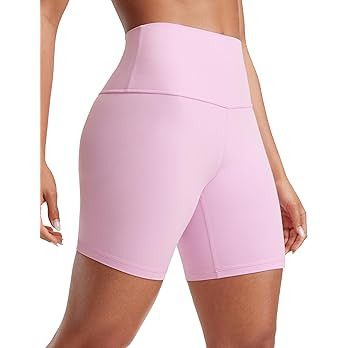CRZ YOGA Womens ButterLuxe Biker Shorts 6 Inches - High Waisted Workout Running Volleyball Spande... | Amazon (US)