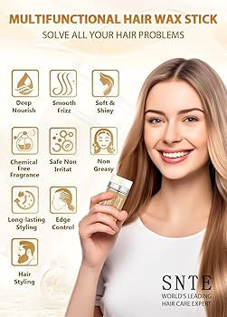 Samnyte Hair Wax Stick, Wax Stick for Hair Slick Stick, Hair Wax Stick for Flyaways Hair Gel Stic... | Amazon (US)