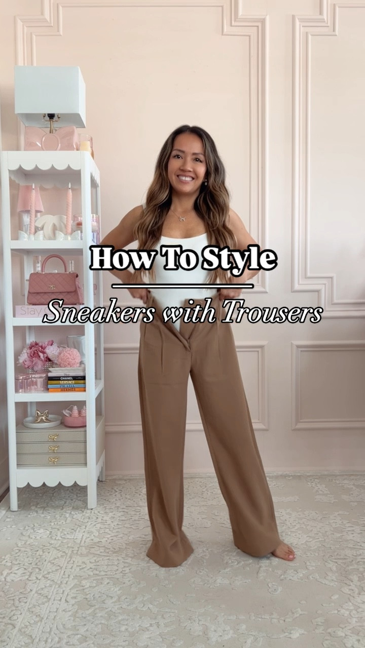 How to style sneakers with trousers 

24 short 

#LTKStyleTip #LTKWatchNow #LTKFindsUnder100