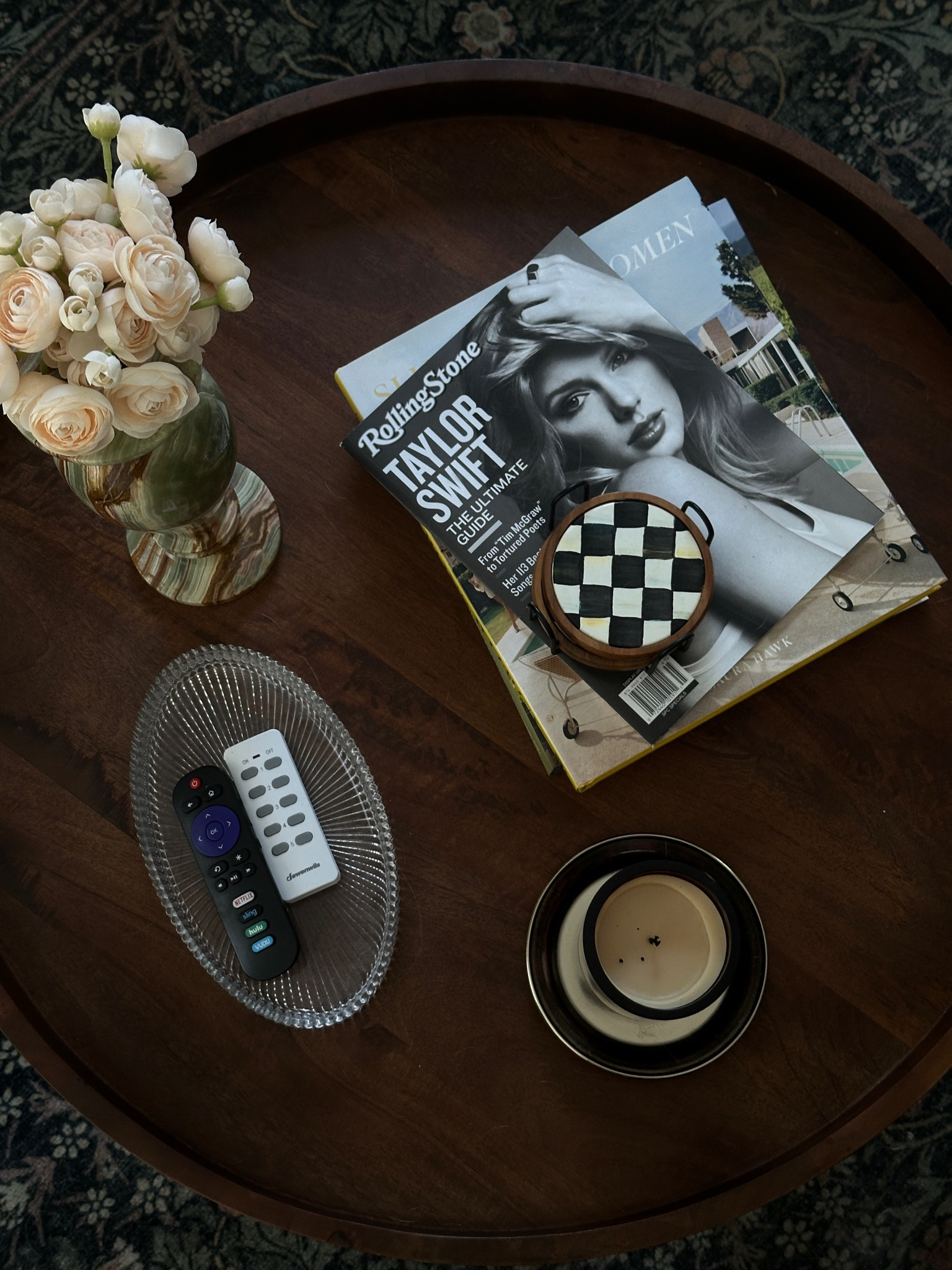 Round coffee table decor coffee table styling coffee table books candles faux florals vase marble wood coffee table 

#LTKHome #LTKStyleTip #LTKFindsUnder50