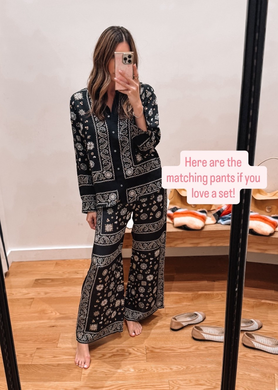 6 in top, small in pants 