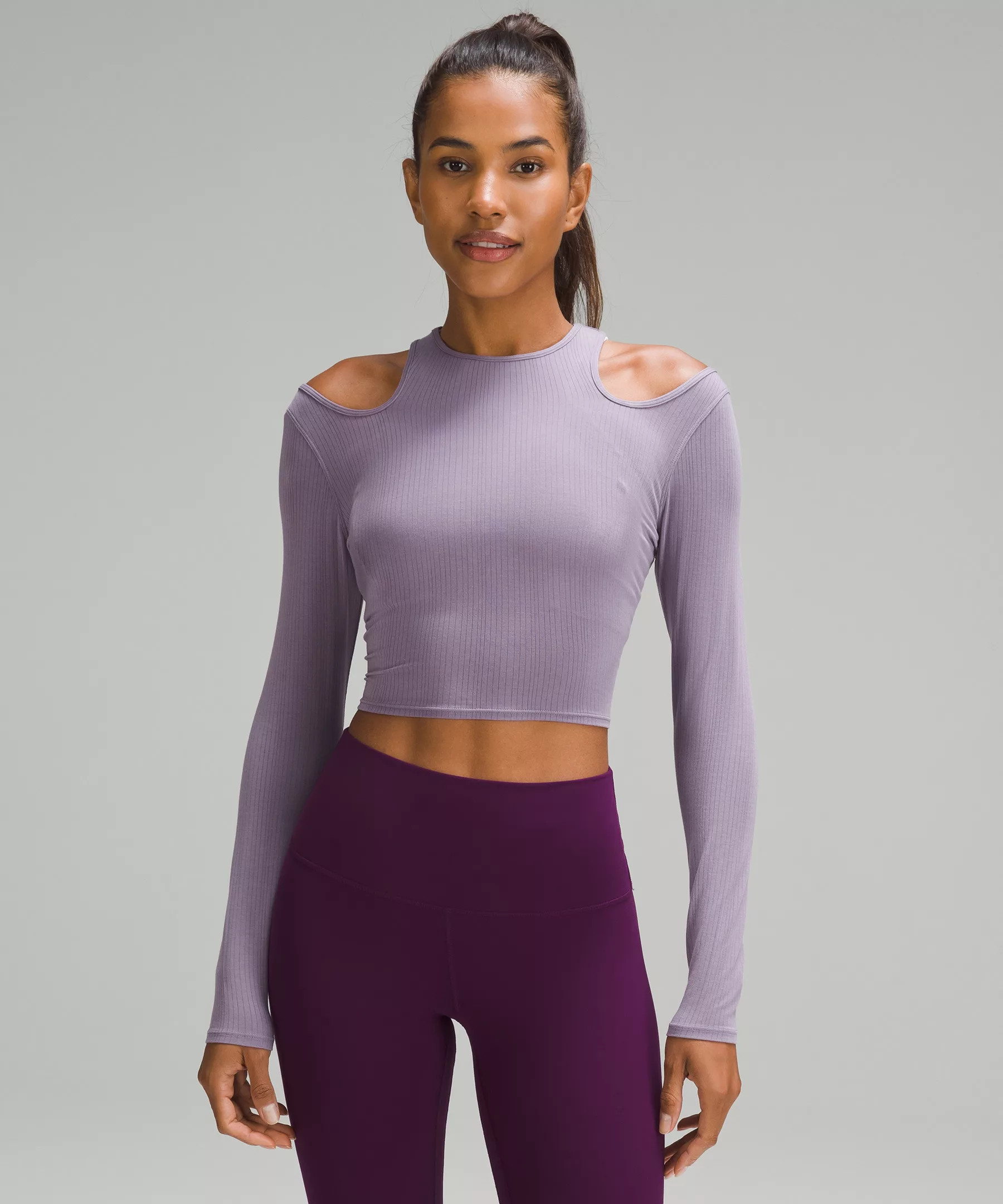 Shoulder Cut-Out Yoga Long-Sleeve Shirt | Women's Short Sleeve Shirts & Tee's | lululemon | Lululemon (US)