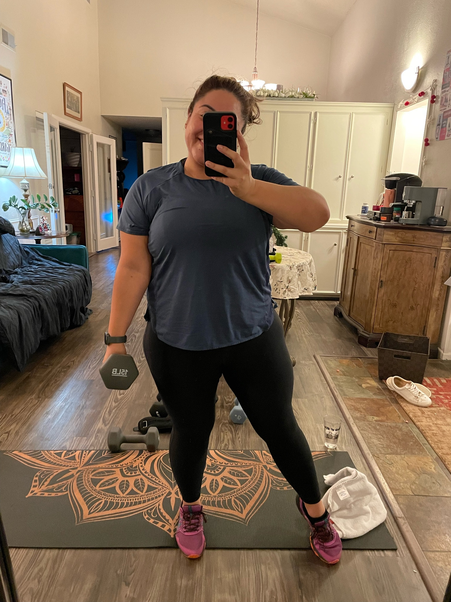 Amazon Basics Easy Grip Workout Dumbbell, Neoprene Coated, Various Sets and Weights available

I have finally upgraded to 15 lbs 🥳

Adore this Old Navy Sleeveless PowerSoft 7/8 Bodysuit for Women. I wear a top over it. No adjusting needed during workouts and its squat proof. 👀 

#LTKsalealert #LTKmidsize #LTKfitness