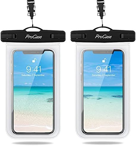 ProCase Waterproof Phone Pouch 2 Pack, Universal Cellphone Waterproof Underwater Case Dry Bag for... | Amazon (US)