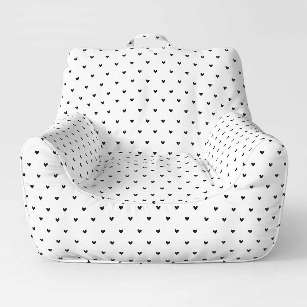 Easy Chair Medium Removable Cover - Black/White - Pillowfort | Target