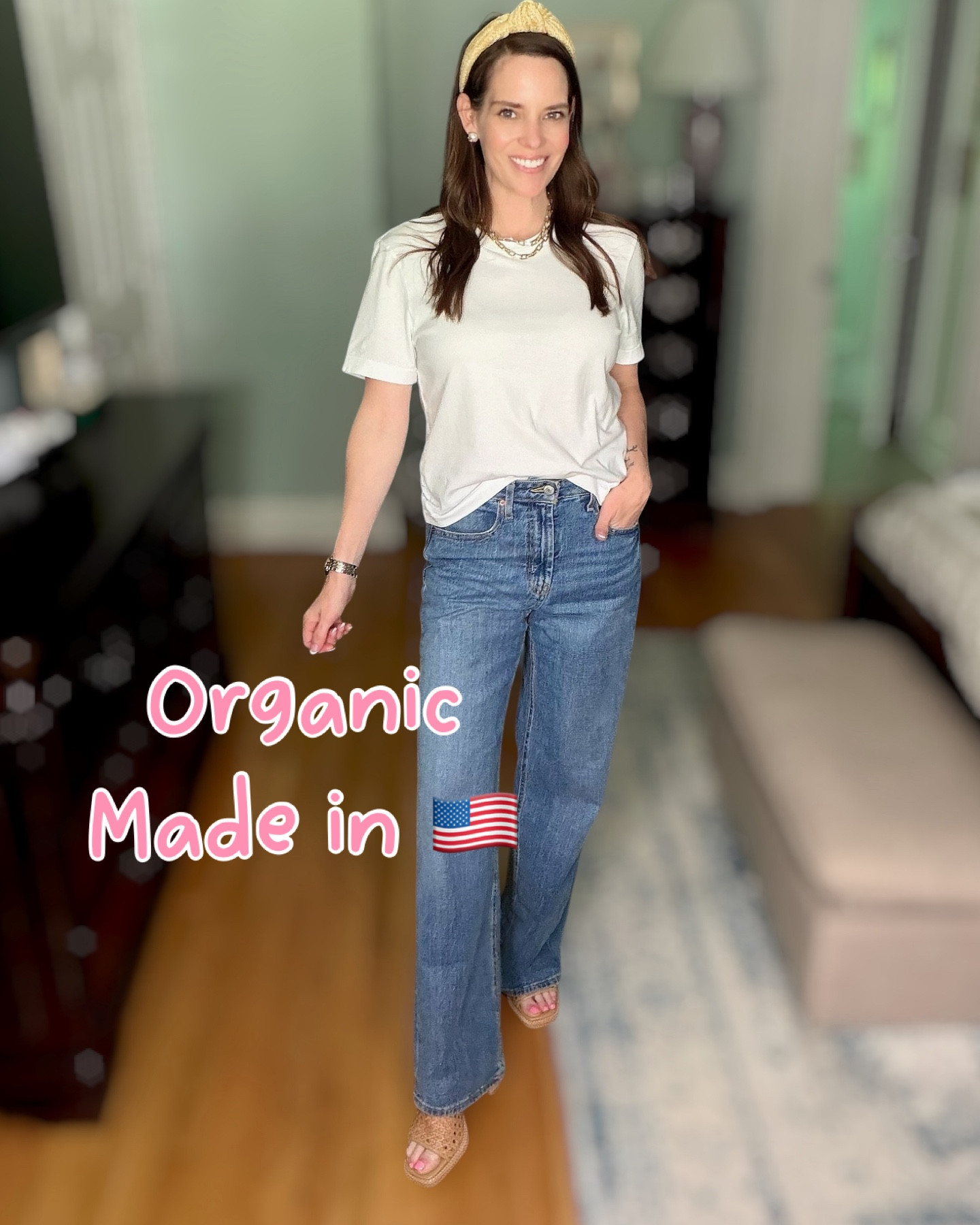 Elevated Everyday Basics 🤍 Organic Cotton Tee + Wide Leg Jeans


An effortless everyday look with elevated basics 🤍 This organic cotton tee is made in the USA and has the best structured, boxy fit that drapes perfectly without clinging—such a high-quality staple you’ll wear on repeat. Paired with high-waisted wide leg jeans for a relaxed but polished silhouette ✨

Styled with raffia platform sandals, a classic headband, and gold jewelry for a simple, chic outfit that works for errands, casual days, or weekend plans 🤎

organic cotton t shirt, made in usa clothing, ethical fashion, sustainable fashion basics, white tee outfit, elevated basics outfit, capsule wardrobe style, wide leg jeans outfit, casual chic outfit, everyday outfit ideas, minimalist style outfit, classic wardrobe staples, Mother’s Day gift idea 

#LTKMothersDay #LTKOver40 #LTKPetite